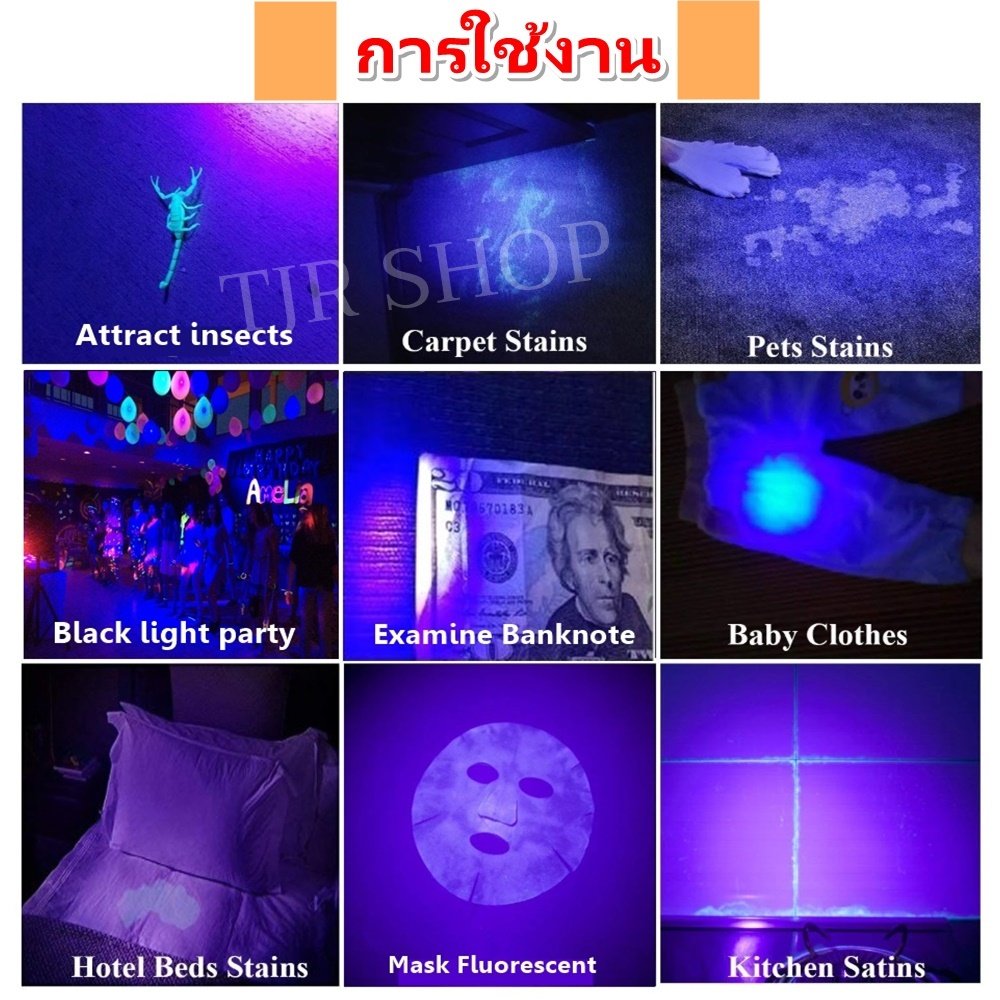 ชุดรางพร้อมหลอด Blacklight T5 ไฟแบล็คไลท์ UV 4W 6W 8W พร้อมสายปลั๊ก 1.5 เมตร ตรวจธนบัตร ตรวจเอกสาร ดูอัญมณี ดักแมลง – ชุด 8W พร้อมสายไฟ - Image 5