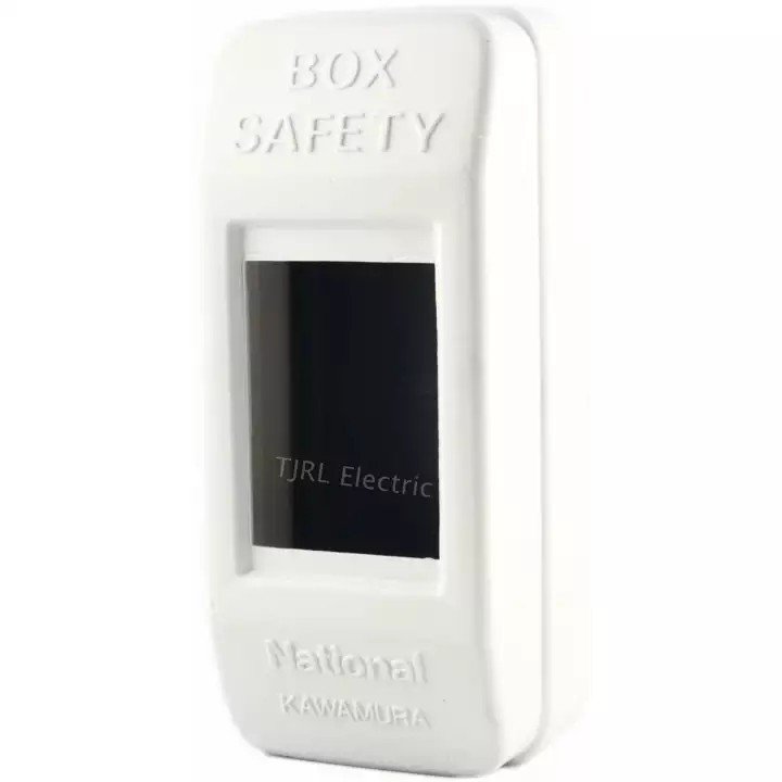National กล่องเบรกเกอร์ 2P (ขนาด 2*4.7*1.3 นิ้ว) รุ่น Safety สีขาว - Image 3