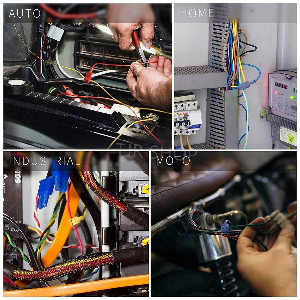 T-Tap ตัวเชื่อมสายไฟแบบล็อค ไม่ต้องปอกฉนวน 3 สี แพ็ค 60 ชิ้น ข้อต่อสายไฟ ตัวต่อสายไฟ รถยนต์ มอเตอร์ไซค์ Quick Splice - Image 8
