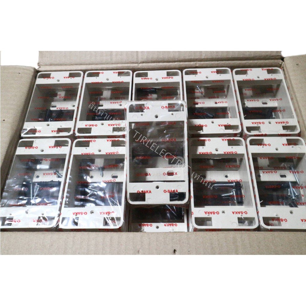 💥 Osaka กล่องลอย บล็อกลอย กล่องลอยไฟฟ้า 2x4 นิ้ว 4x4 นิ้ว กล่องติดผนัง พลาสติกหนา สำหรับปลั๊ก สวิตช์ เต้ารับ – 2*4 ใหม่ - Image 6