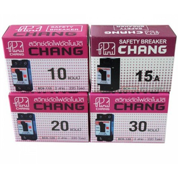 Chang มินิเบรกเกอร์ 2P 10A 15A 20A 30A 220V Safety Breaker , กล่องเบรกเกอร์ติดลอยช้าง - Image 4