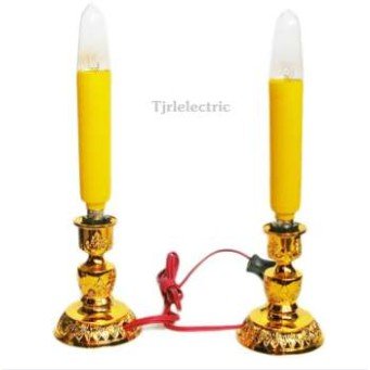 (แพ๊ค 2 ดวง) Zeazon หลอดเทียน ยาว เหลือง 15W ขั้วเขี้ยว B15 ยาว 18 CM สำหรับ ศาลเจ้า หิ้งพระ - Image 3