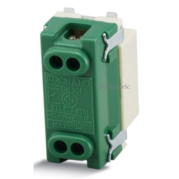 (แพ็ค 10 ชิ้น) Chang สวิตซ์เมจิ รุ่นเก่า 10A 250V ทางเดียว Full Color รุ่นเก่า CH-301 - Image 4