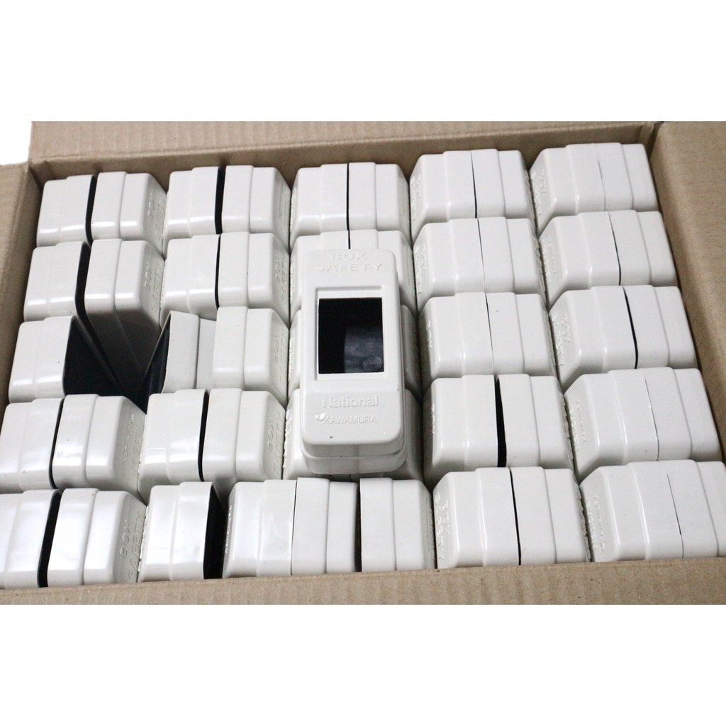 National กล่องเบรกเกอร์ 2P (ขนาด 2*4.7*1.3 นิ้ว) รุ่น Safety สีขาว - Image 5