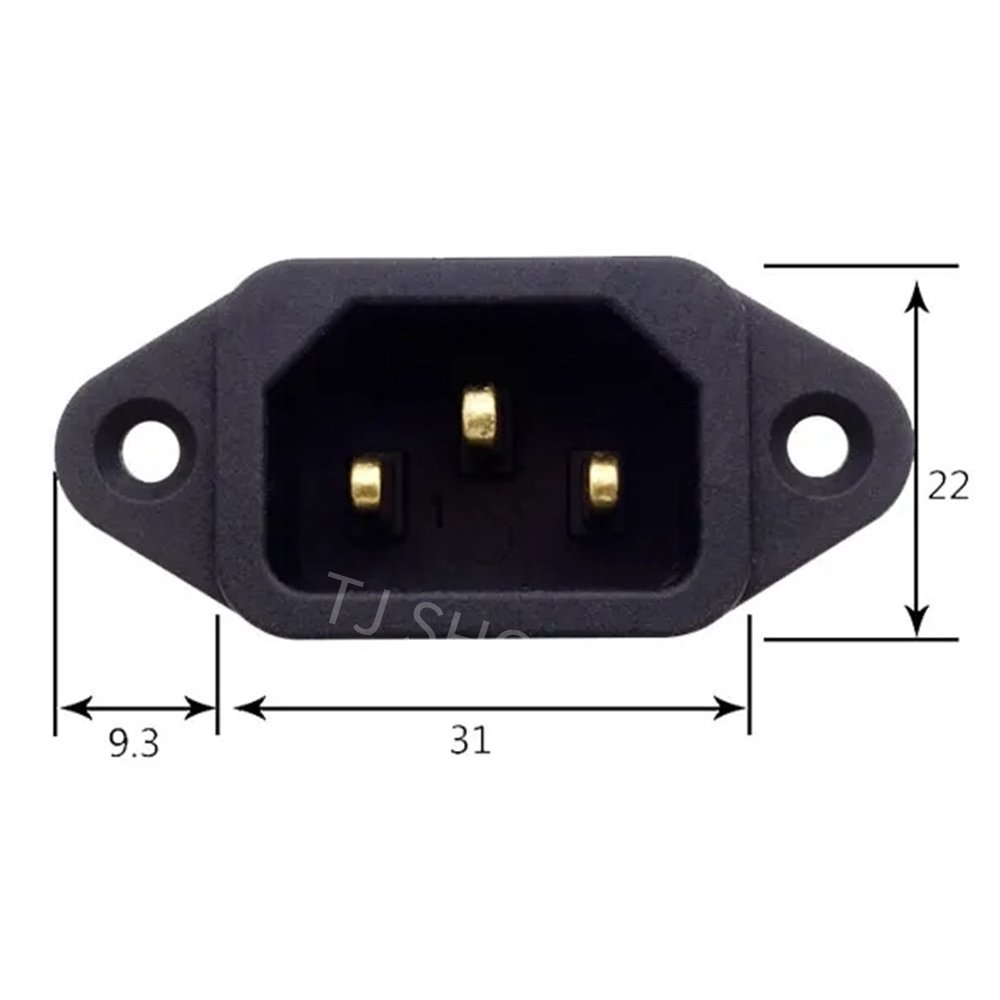TJR ปลั๊ก AC เต้ารับ 3 ขา ติดแท่น ตัวเมีย 10A 250V ใช้ในห้องปฏิบัติการ อุปกรณ์ออกกำลังกาย ระบบอัตโนมัติ - Image 3