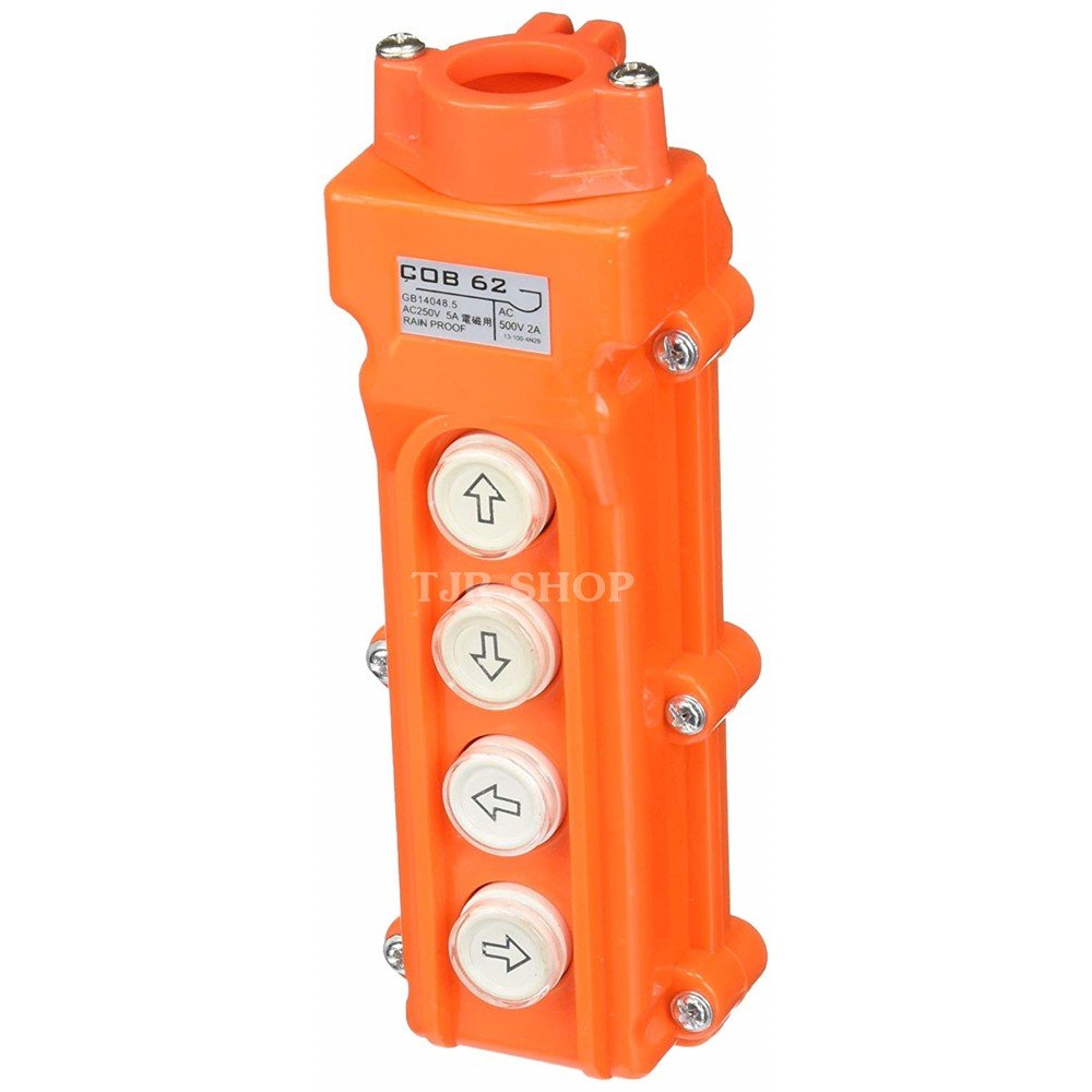 PTEN สวิตช์เครน และสวิทช์รอกไฟฟ้า 4 ปุ่ม ผ่านเมกเนติก 5A 250V , 2A 500V รุ่น COB-62 กันน้ำ IP44 - Image 6