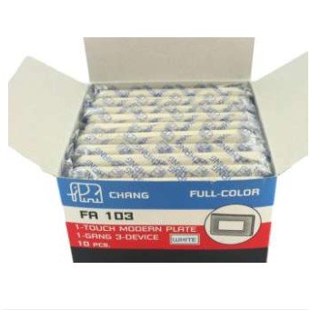Chang หน้ากาก 1-6 ช่อง สำหรับ สวิตส์ ปลั๊ก รุ่นเก่า Full-Color สีครีม FA101 FA102 FA103 FA104 FA106 – 3 ช่อง - Image 6