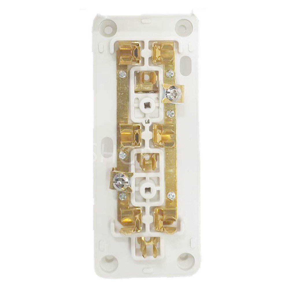 Nationine เต้ารับลอย 3 ที่ มีกราวน์ อย่างดี 16A 250V ทองเหลืองแท้ ชนิดหนา แข็งแรง รองรับปลั๊ก 2 , 3 ขา - Image 3