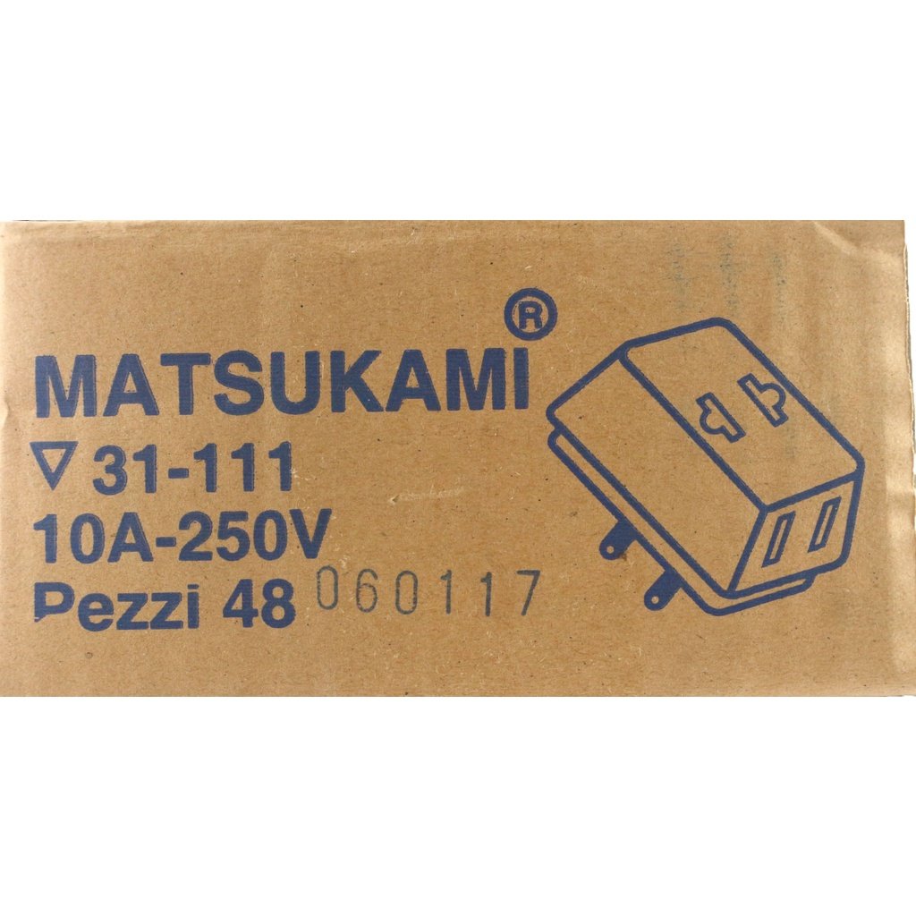 Matsukami ปลั๊กสามตา 2 ขาแบน สีครีม 10A 250V ปลั๊กแปลง ปลั๊กตัวผู้ - Image 4