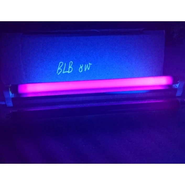 ชุดรางพร้อมหลอด Blacklight T5 ไฟแบล็คไลท์ UV 4W 6W 8W พร้อมสายปลั๊ก 1.5 เมตร ตรวจธนบัตร ตรวจเอกสาร ดูอัญมณี ดักแมลง – ชุด 8W พร้อมสายไฟ - Image 4