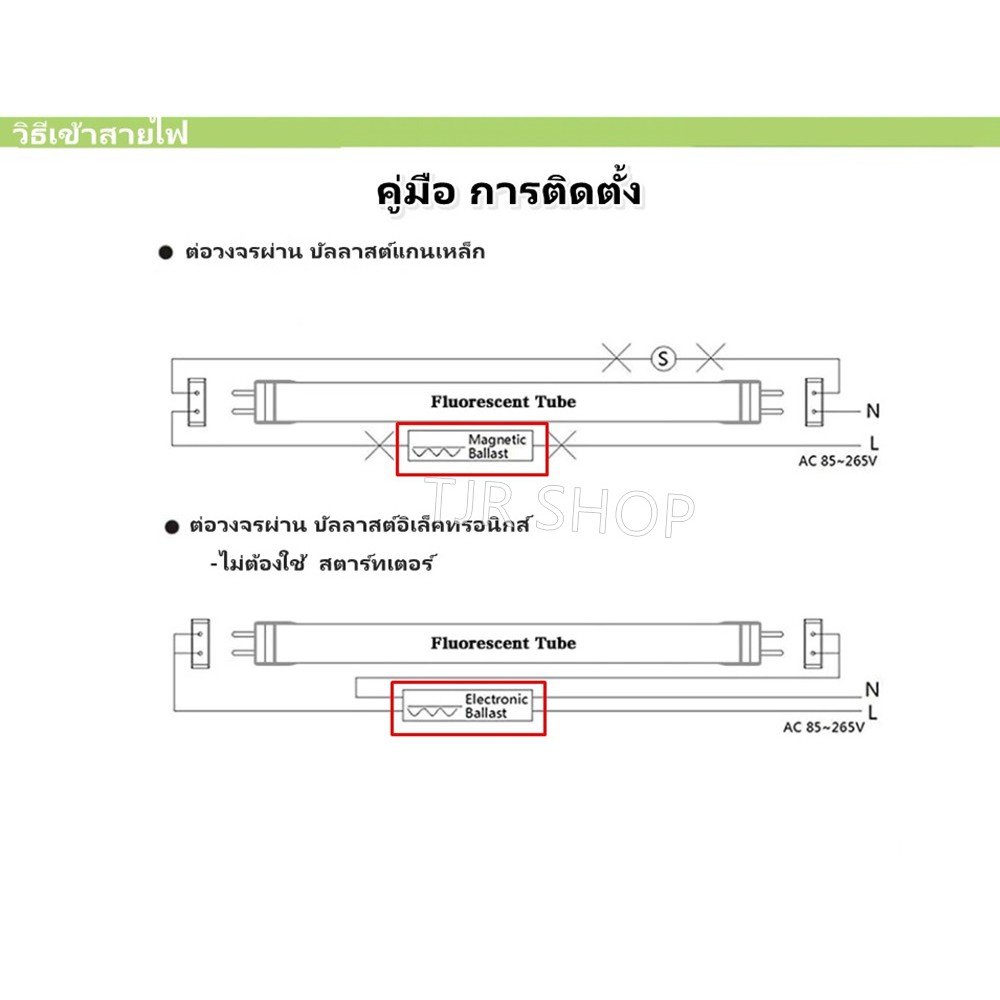 Silver Light หลอดนีออน T8 15W ยาว 45 CM แสง Day Light รุ่น Eco มีมอก - Image 4