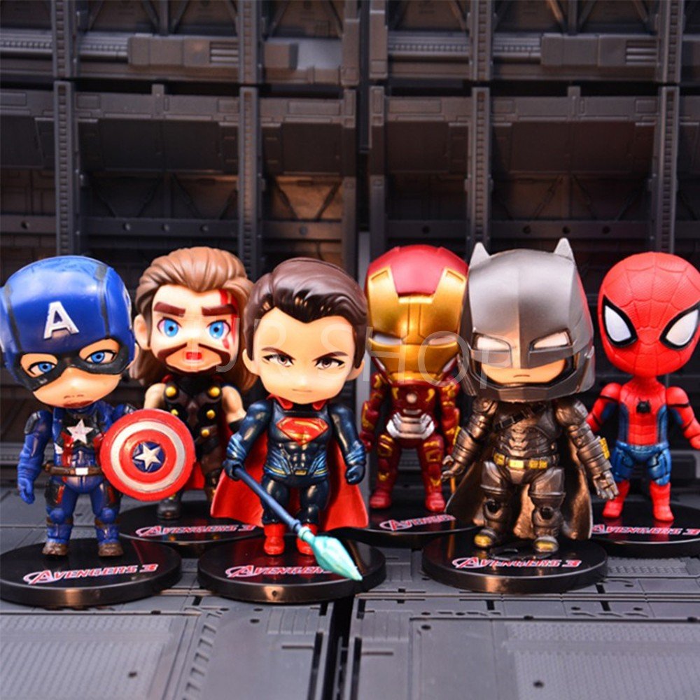 Marvel Avengers โมเดล ตัวละคร มี 6 แบบของขวัญ วันเกิดเด็ก ของตกแต่ง บ้าน โมเดล ของสะสม – สุ่ม 1 ชิ้น ไม่ซ้ำ - Image 8