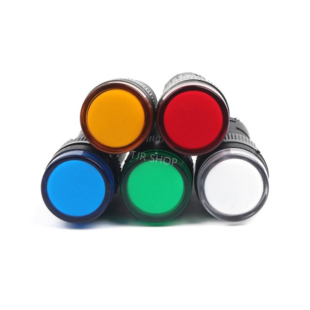 TIGER ไฟ ไพล็อตแลมป์ LED 16 มม. (12V/24V/220V) ไฟแสดง สถานะการใช้งาน Pilot Indicator Lamp หลอดไฟ – 16 มม - 220V เหลือง - Image 7