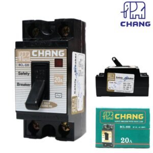 Chang เบรกเกอร์ พร้อมไฟสัญญาณ 2P 10A , 15A , 20A ,30A Safety Breaker รุ่น BCL-210 – เบรกเกอร์มีไฟ 20A