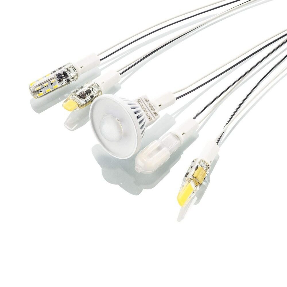 ขั้วรับ หลอด G4 พร้อมสาย ยาว 20 CM 3A 12-220V ใช้ได้ทั้งหลอดฮาโลเจน LED Mr.11 ขั้วหลอด - Image 7