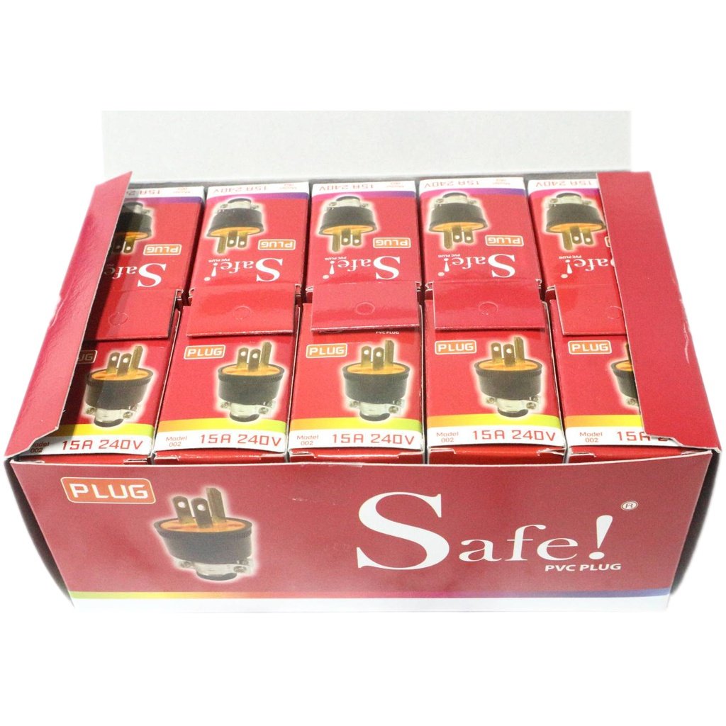 Safe ปลั๊กยาง ตัวผู้ มีแค้ม 3 ขา 15A 240V รุ่น 002 ปลั๊กยาง อุตสาหกรรม ภาคสนาม ปลั๊กยาง ทนไฟ - Image 7