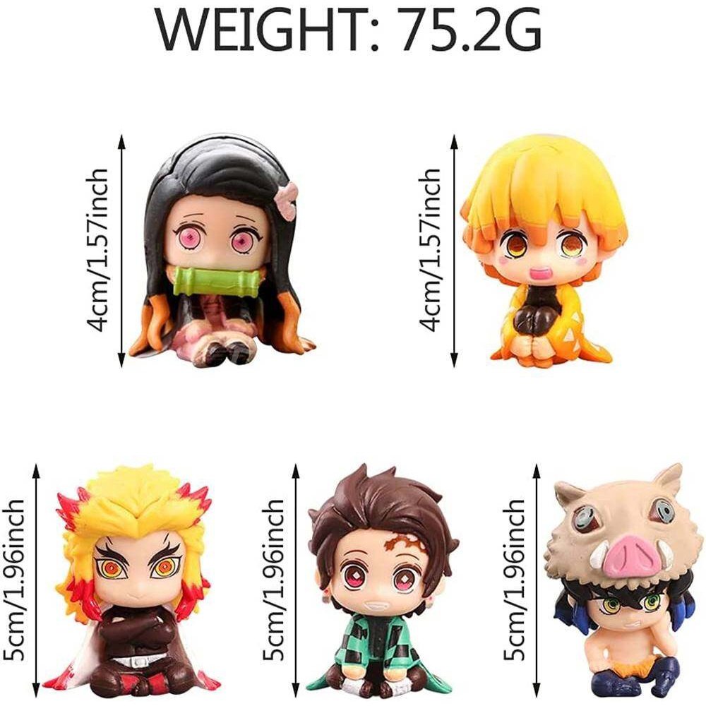 เซ็ต 5 ชิ้น) เลือกแบบ โมเดล ดาบพิฆาตอสูร ขนาด 4-5 CM มีฐานตั้ง แต่งหน้าเค้ก - Image 4