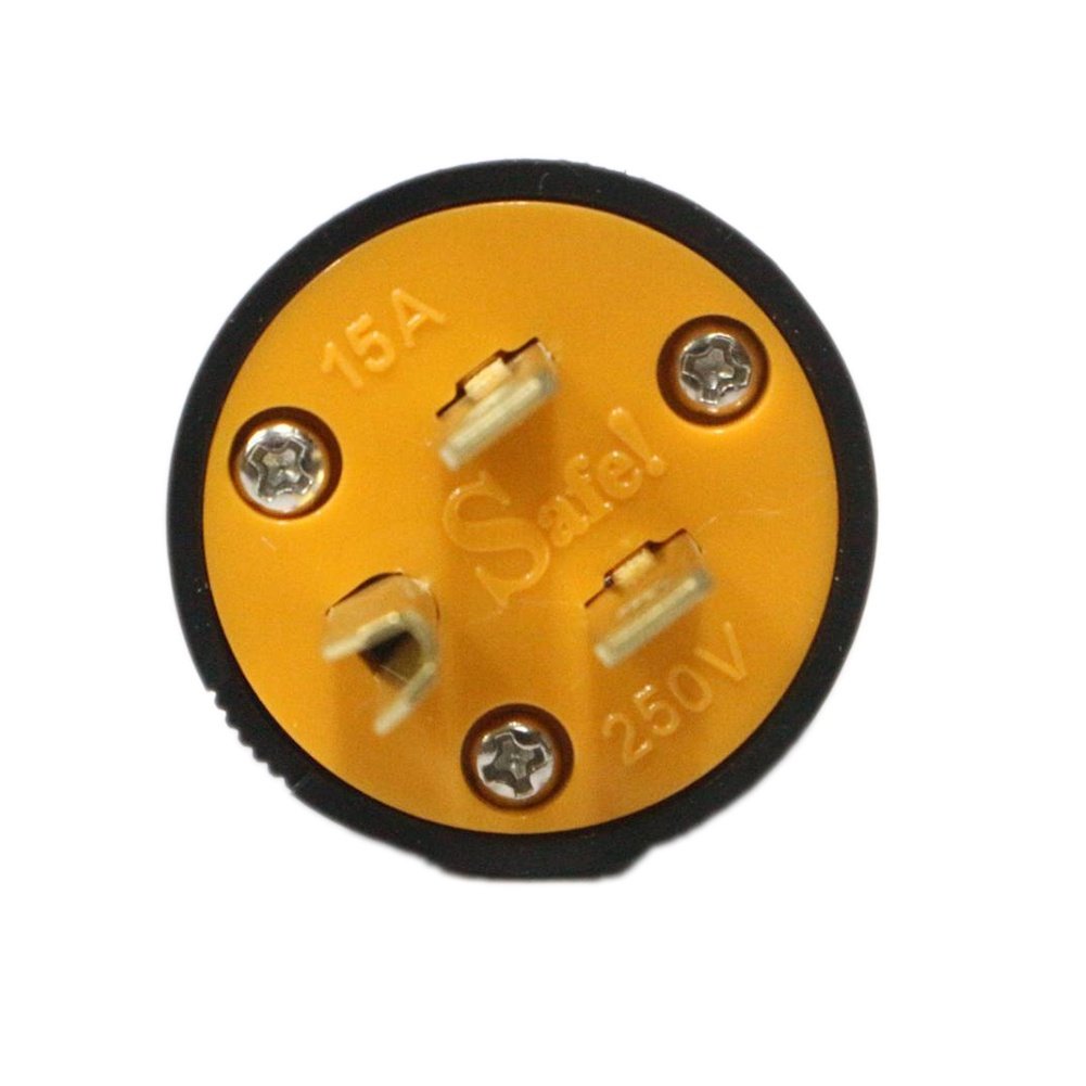 Safe ปลั๊กยาง ตัวผู้ มีแค้ม 3 ขา 15A 240V รุ่น 002 ปลั๊กยาง อุตสาหกรรม ภาคสนาม ปลั๊กยาง ทนไฟ - Image 4