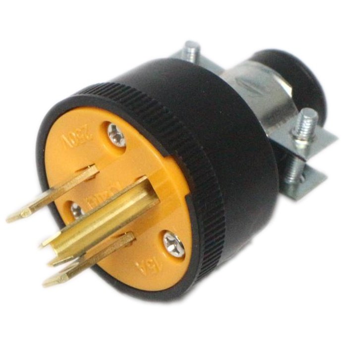 Safe ปลั๊กยาง ตัวผู้ มีแค้ม 3 ขา 15A 240V รุ่น 002 ปลั๊กยาง อุตสาหกรรม ภาคสนาม ปลั๊กยาง ทนไฟ - Image 3