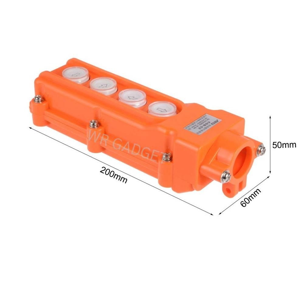 PTEN สวิตช์เครน และสวิทช์รอกไฟฟ้า 4 ปุ่ม ผ่านเมกเนติก 5A 250V , 2A 500V รุ่น COB-62 กันน้ำ IP44 - Image 7