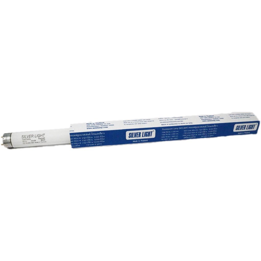 Silver Light หลอดนีออน T8 10W ยาว 34 ซม.(รวมเข็ม) แสง Day Light รุ่น Eco - Image 5