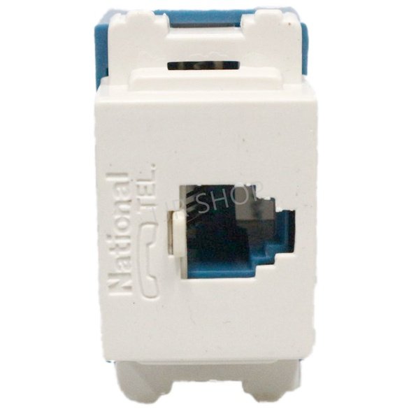 โปร 1 ฟรี 1 📌National เต้ารับโทรศัพท์ 1 ช่อง RJ11 6P4C รุ่นเก่า Full-Color ผลิตที่ญุ่ปุ่น รุ่น WNT 184-18K Sale - Image 3