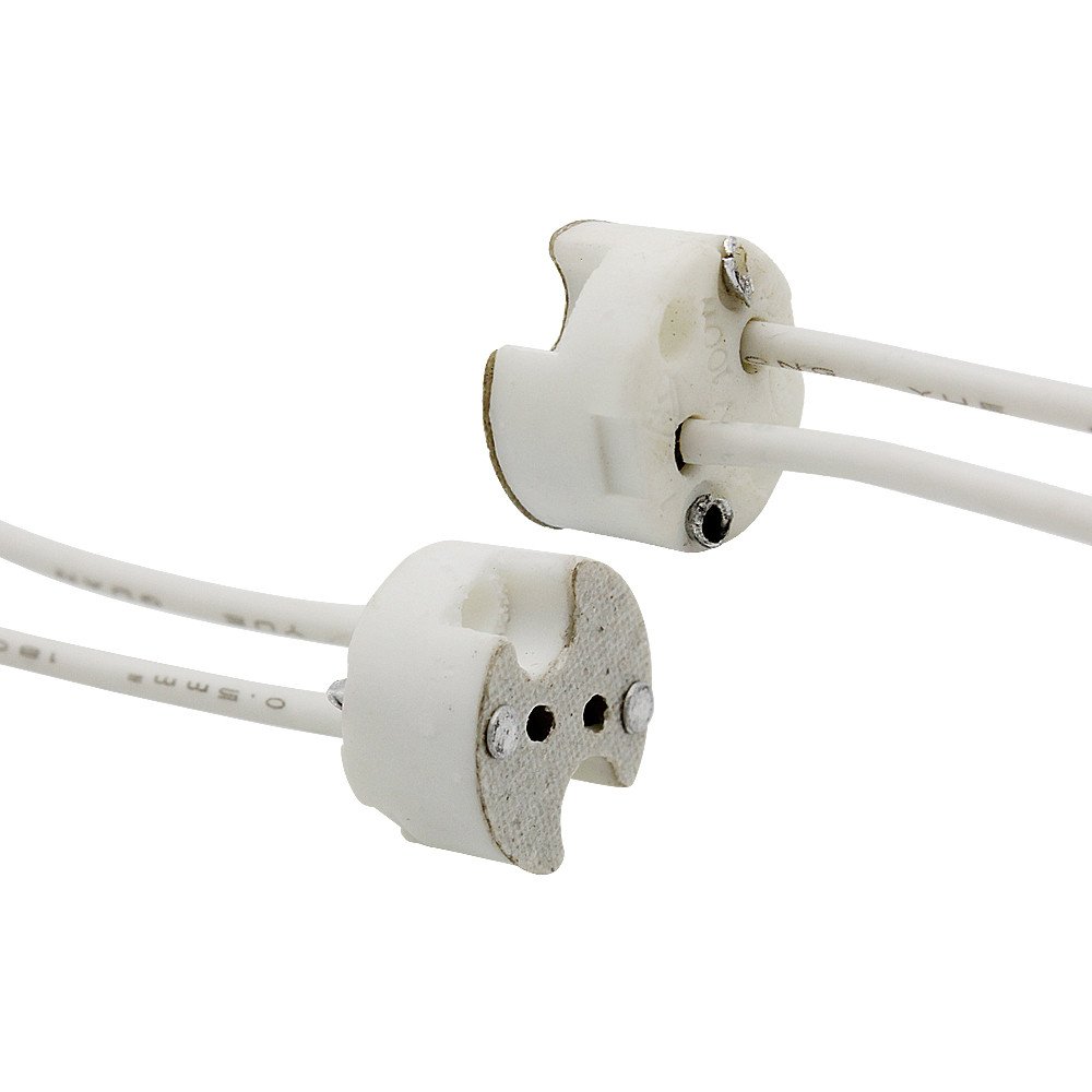 แพ็ค 12 ชิ้น) TJR ขั้วรับหลอด GU 5.3 (Mr.16) / G4 (Mr.11) / GY6.35 (Capsule) 12-220V พร้อมสาย 15 CM แบบ กลม - Image 5