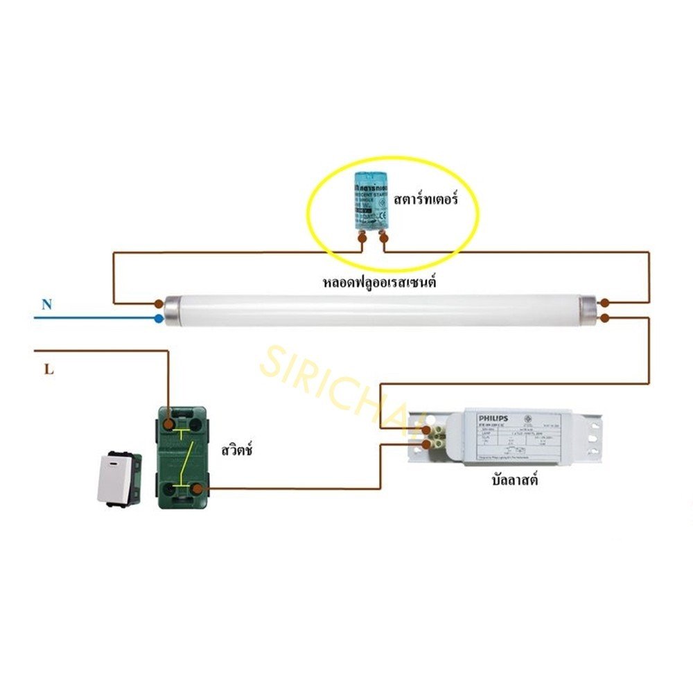 STL Starter สตาร์ทเตอร์ หลอดนีออน T5/T8 4-65W ใช้คู่กับ หลอดนีออน 18W 36W และ หลอดนีออนกลม 22W 30W 32W - Image 7