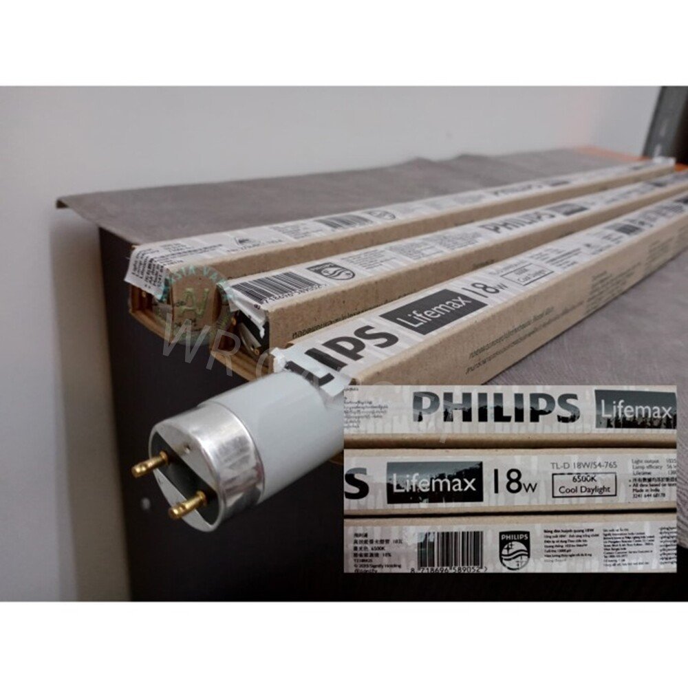 แพ็ค 2 ดวง) หลอดนีออนสั้น PHILIPS TLD 18W/54 แสง DAYLIGHT ขาวฟ้า G13 ทนทาน เหมาะกับบ้าน - Image 7