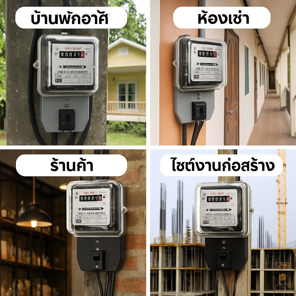 DAI-PLUS มิเตอร์ไฟฟ้า DD28 5(15)A 15(45)A มี มอก. มิเตอร์วัดค่าไฟ ห้องเช่า หอพัก บ้าน 1 เฟส 2 สาย 220V รับประกัน 2 ปี – 5/15A - Image 8