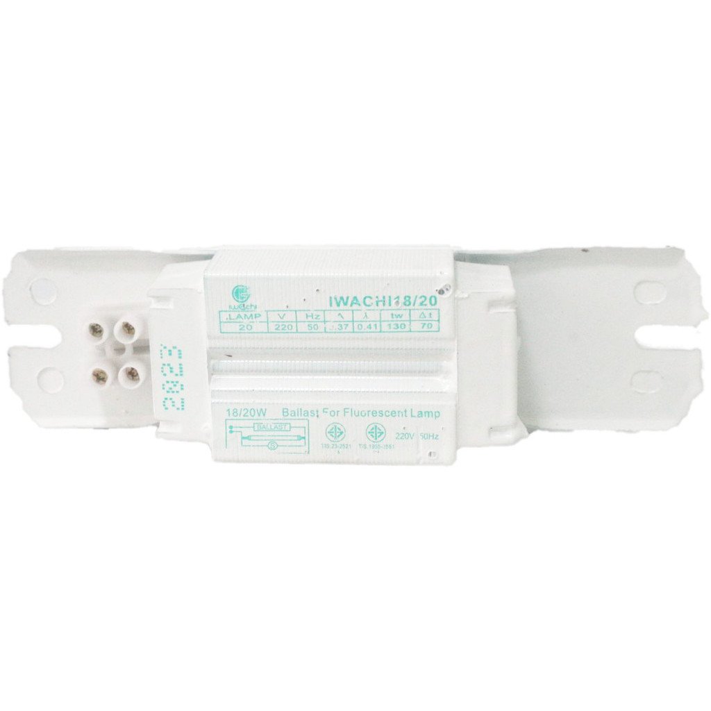 Iwachi บัลลาสต์ แกนเหล็ก ใช้สำหรับหลอด T8 18W 36W อย่างดี ขดลวด สีขาว ใช้งานได้ทน 10 ปี ใช้งานได้ทั้งหลอดไส้ – 36W - Image 5