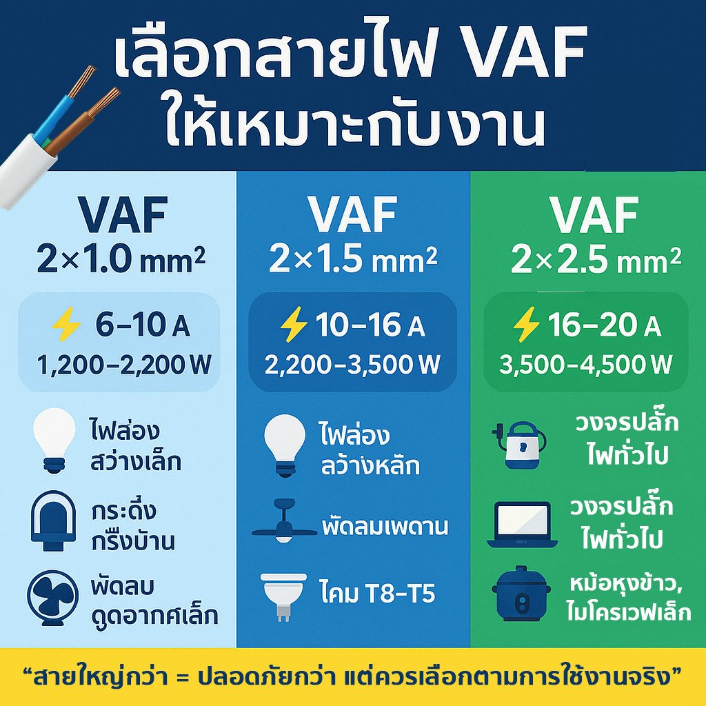 แบ่งตัด 2-10 เมตร) STR สายไฟ VAF 2*1.5 Sqmm 17A 300/500V สายไฟอาคาร งานทั่วไป สายทองแดง แกนคู่ 2 เส้น – 3 เมตร ตัดเศษ - Image 9