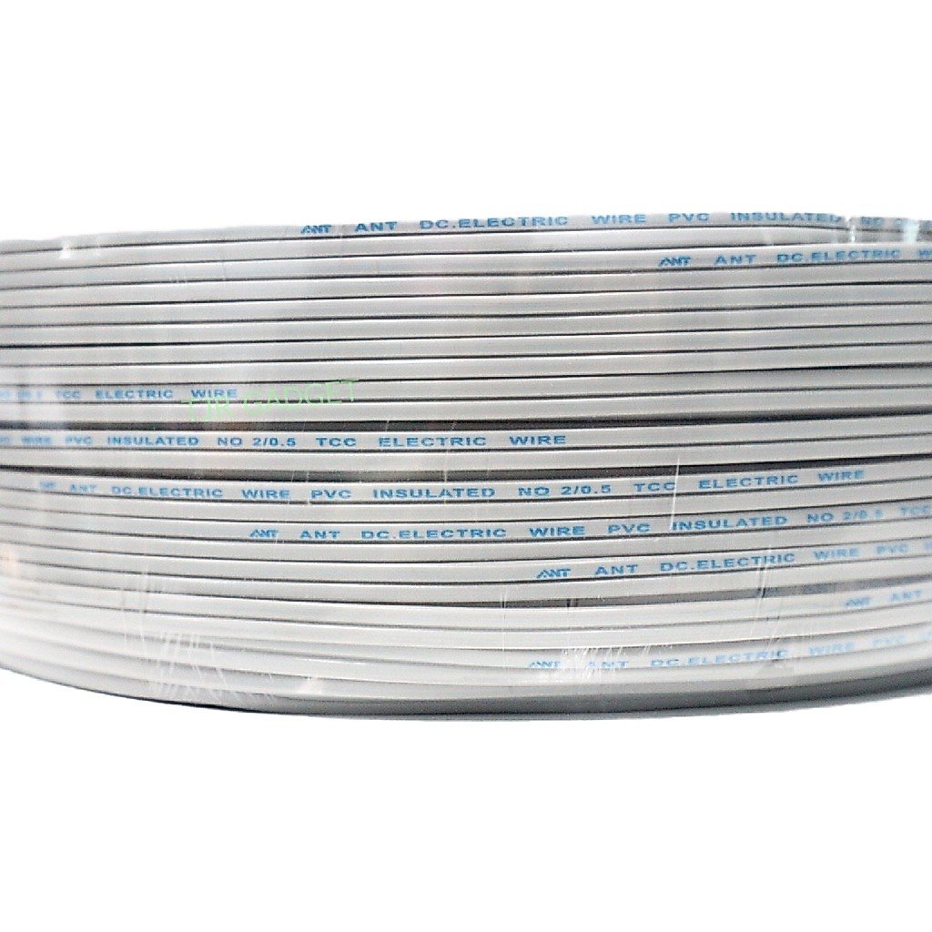 2-9เมตร) ANT สายไฟอ่อน DC 2*0.5 Sqmm สายไฟ แรงดันต่ำ เดินลอย สำหรับ เครื่องใช้ไฟฟ้า ทีวี หลอด ปลั๊ก – 7 เมตร ตัดเศษ - Image 8