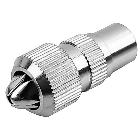 แพ็ค 2 ชิ้น) TJR แจ็คเหล็ก ตัวผู้ เสียบทีวี เสาอากาศ ทีวี สำหรับ สาย RG6 3C/5C แจ๊ค ตัวผู้ กลมเหล็ก - Image 3