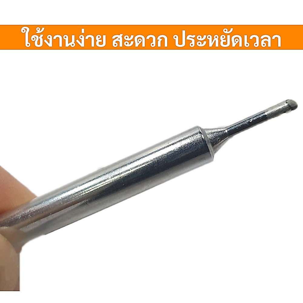 ปลายหัวแร้ง ปลายหัวแร้งบัดกรี อะไหล่หัวแร้ง ปลายแหลม ปลายตัด เลือกได้ 2 ขนาด 4x74มม. / 7x65มม. สำหรับงานช่าง งานบัดกรี – เล็ก - Image 4
