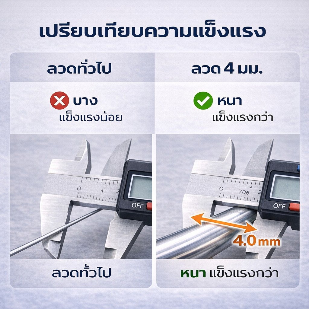 1 กิโลกรัม ) Ship ลวดอลูมิเนียมกลม ขนาด 4 mm สำหรับ งานไฟฟ้า มัดลูกถ้วย แร็คช่อง งานศิลปะ รัดชิ้นงาน - Image 5