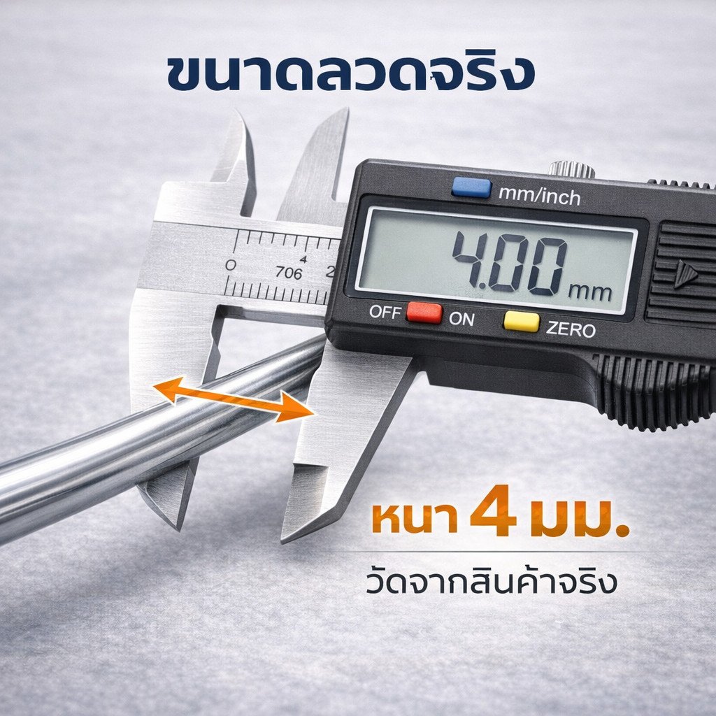 1 กิโลกรัม ) Ship ลวดอลูมิเนียมกลม ขนาด 4 mm สำหรับ งานไฟฟ้า มัดลูกถ้วย แร็คช่อง งานศิลปะ รัดชิ้นงาน - Image 3