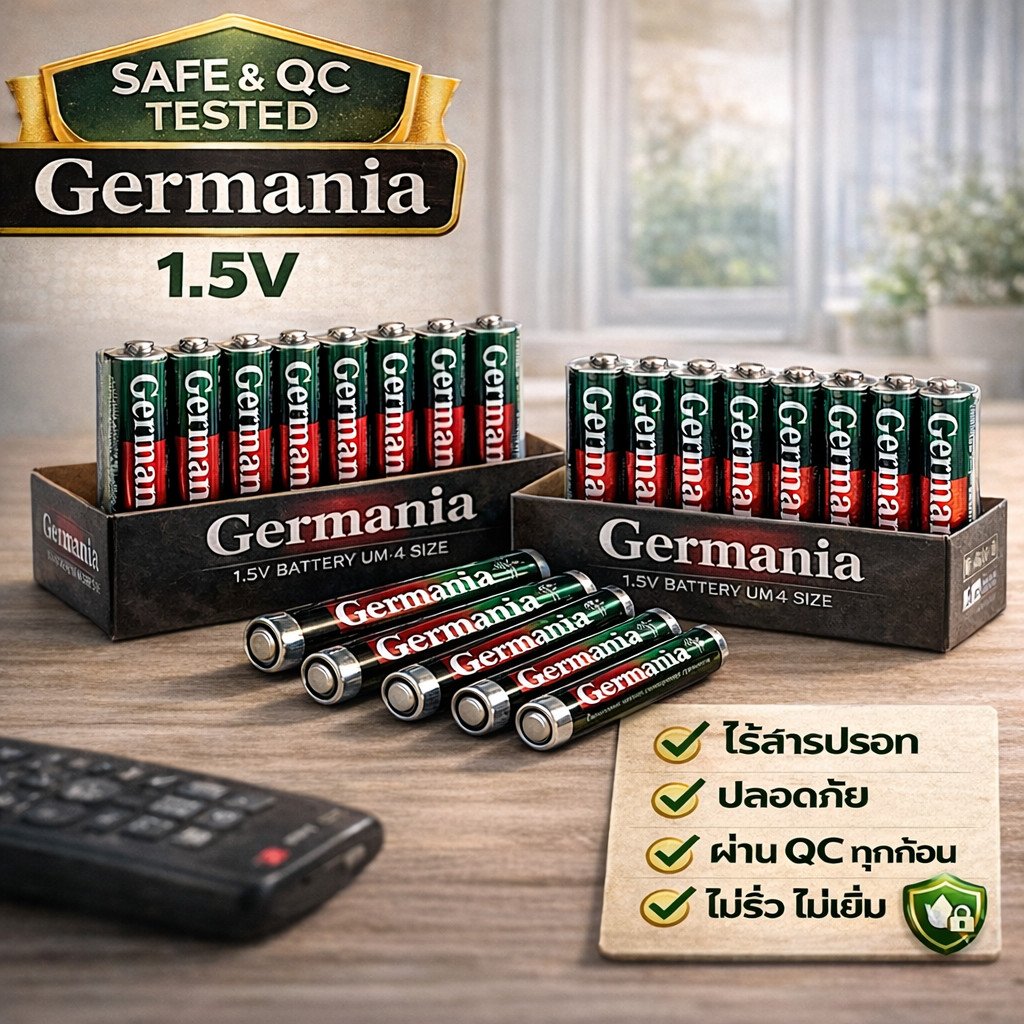 แพ็ค 60 ก้อน ถูกกว่า) Germania ถ่านก้อน AAA/AA สำหรับ อุปกรณ์อิเล็คทรอนิกส์ กล้องถ่ายรูปดิจิตอล – x 60 ก้อนใหญ่ AA - Image 4