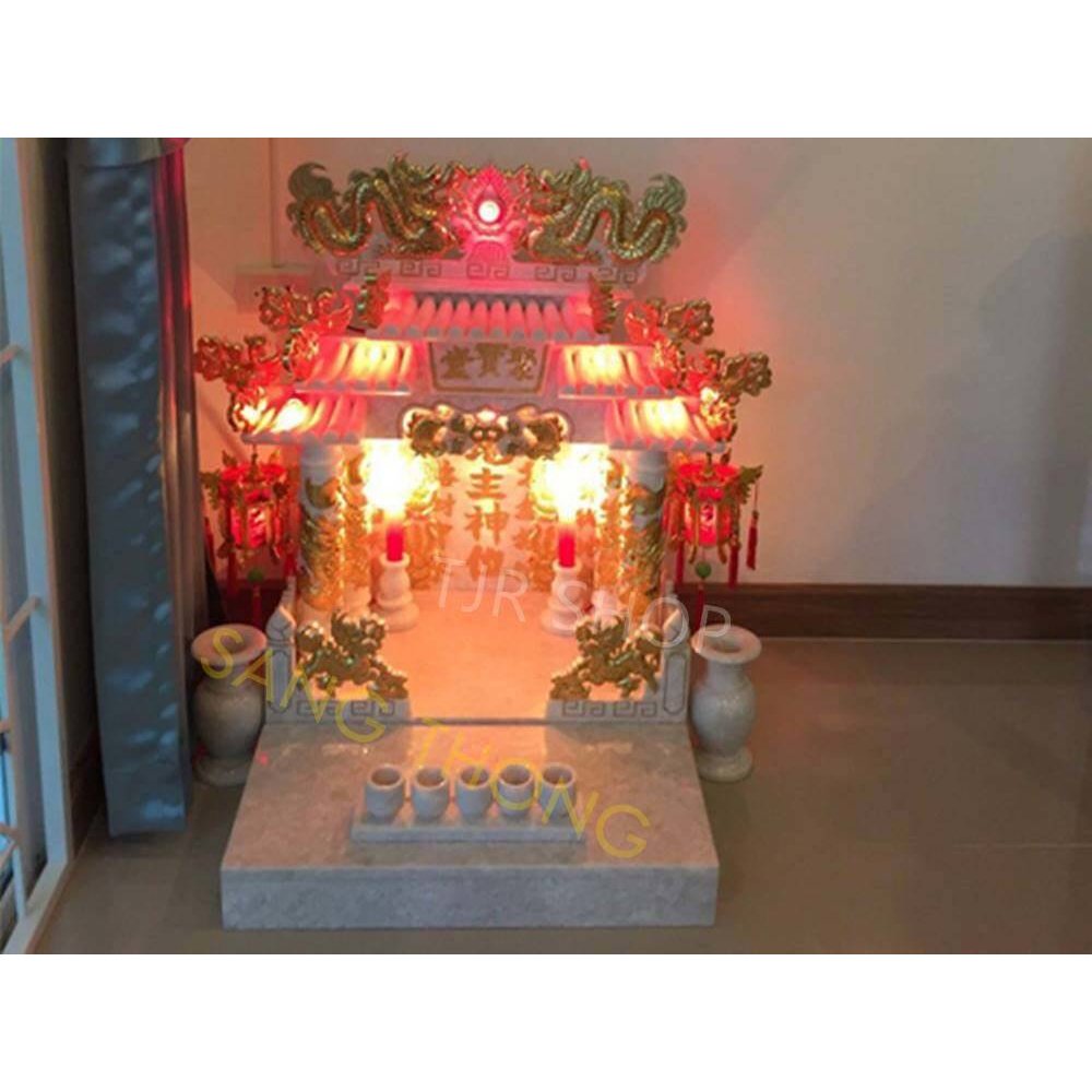 แพ๊ค 2 ดวง) Zeazon หลอดเทียน ยาว แดง 15W ขั้วเขี้ยว B15 สำหรับ ตกแต่งศาลเจ้า หิ้งพระ ทรงจำปี - Image 6