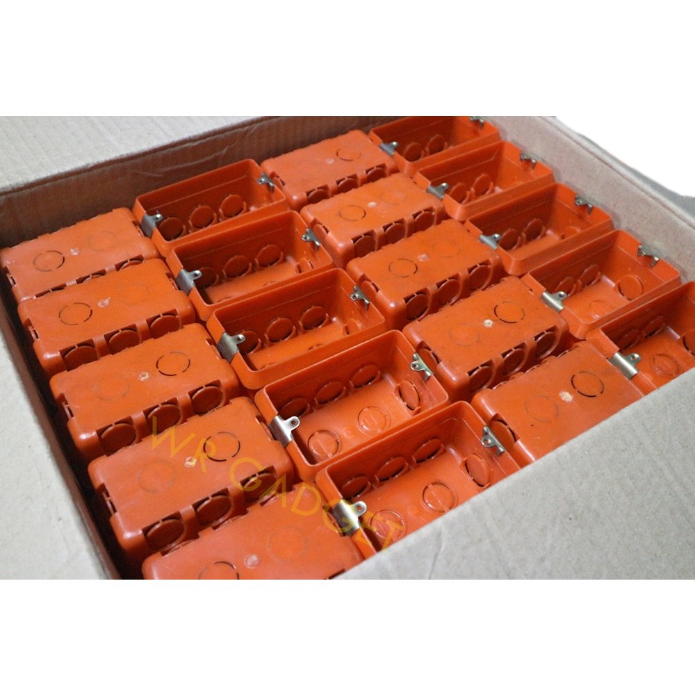 Project บล็อกฝังไฟฟ้า 2x4 4x4 นิ้ว กล่องฝังสวิตช์ กล่องฝังปลั๊ก พลาสติก/เหล็ก สำหรับงานไฟฟ้า ลูกค้าเลือกแบบได้ – 4*4 นิ้ว พลาสติก - Image 6