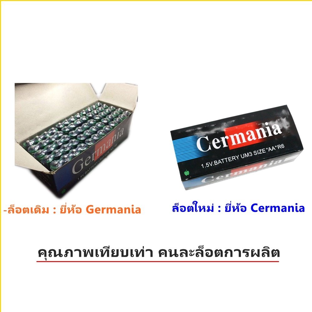 แพ็ค 60 ก้อน ถูกกว่า) Germania ถ่านก้อน AAA/AA สำหรับ อุปกรณ์อิเล็คทรอนิกส์ กล้องถ่ายรูปดิจิตอล – x 60 ก้อนใหญ่ AA - Image 7