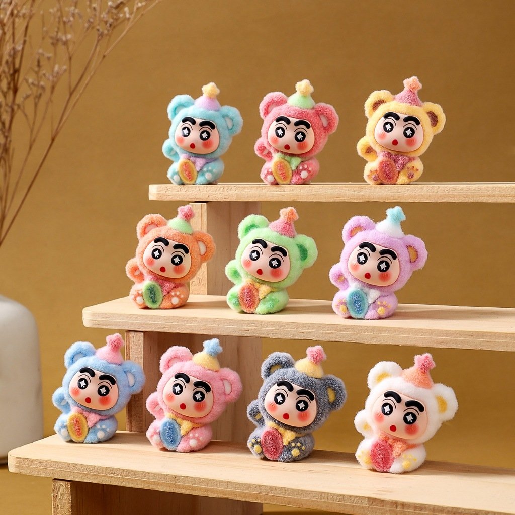 ฟิกเกอร์ชินจัง แมวกวัก นำโชค 10 แบบ ขนาด 1.5 นิ้ว 10 ลาย สไตล์พาสเทล ของสะสม ของขวัญ – สุ่มแบบ 1ชิ้น - Image 8