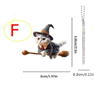 พวงกุญแจ อะคลีลิค รูป แมวน่ารัก ขนาด 4-8 ซม. Cute Cat Keychain ของขวัญทาสแมว พวงกุญแจห้อยกระเป๋า – F