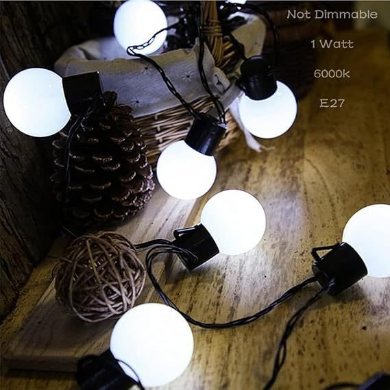 ET หลอดไฟ LED 3W ทรงลูกปิงปอง ขั้ว E27 แสงขาว หลอดไฟกลม หลอดปิงปอง LED ประหยัดไฟ ใช้กับโคมไฟ ไฟตกแต่ง ไฟระย้า - Image 5