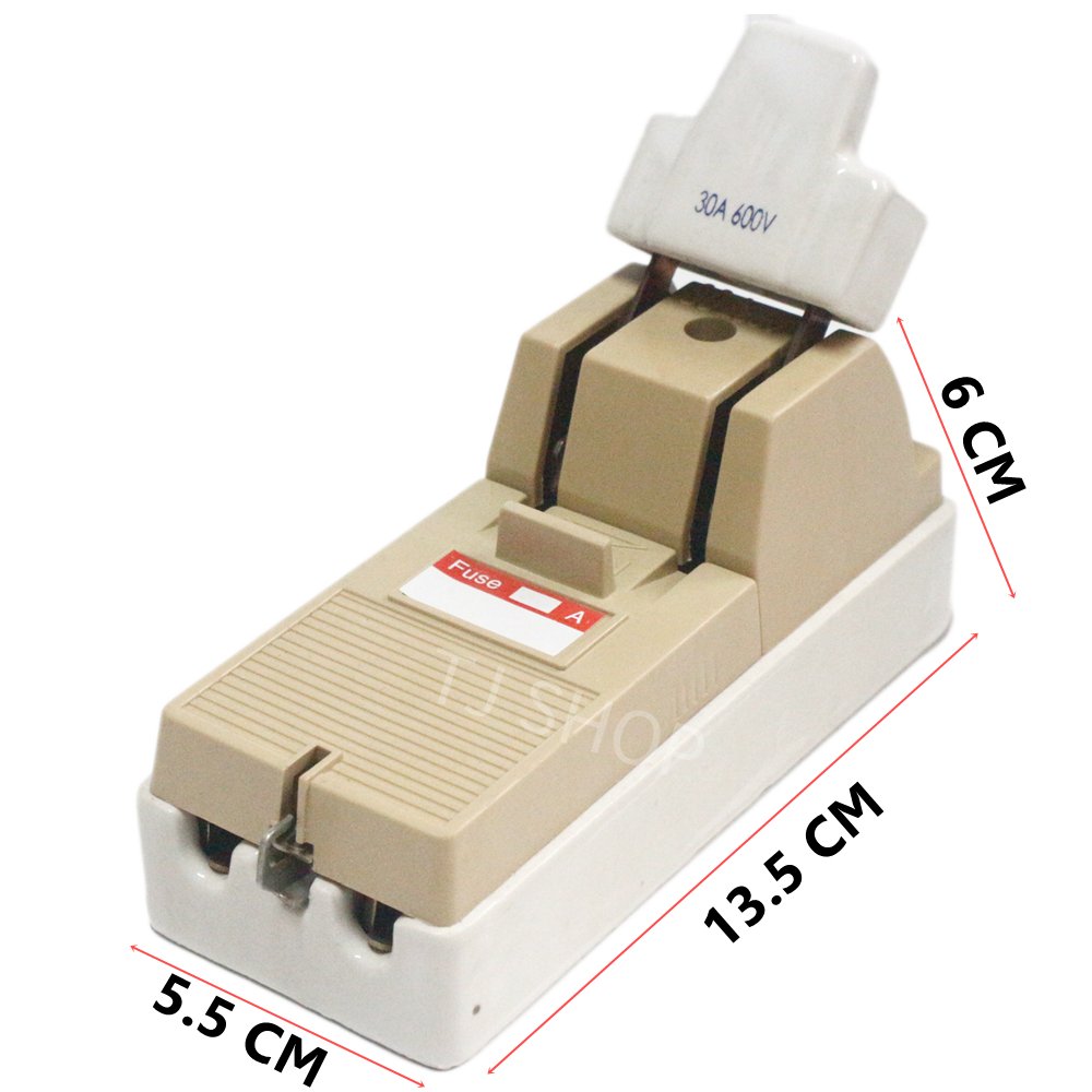Malai คัทเอาท์ไฟฟ้า 2P 30A 600V พร้อมฟิวส์ก้ามปู 2 ชิ้น ติดตั้งง่าย ทนความร้อน เหมาะกับบ้าน - Image 3