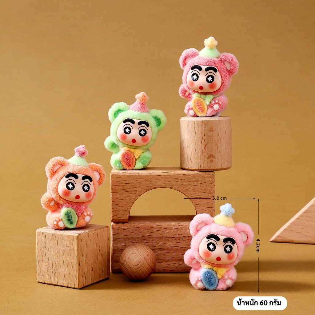 ฟิกเกอร์ชินจัง แมวกวัก นำโชค 10 แบบ ขนาด 1.5 นิ้ว 10 ลาย สไตล์พาสเทล ของสะสม ของขวัญ – สุ่มแบบ 1ชิ้น - Image 7