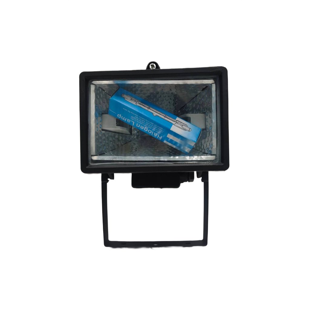 สปอร์ตไลท์ฮาโลเจน 150W 220V โคมไฟส่องสว่างกลางแจ้ง โคมเหล็ก แสงแรง ใช้ไฟบ้าน - Image 4