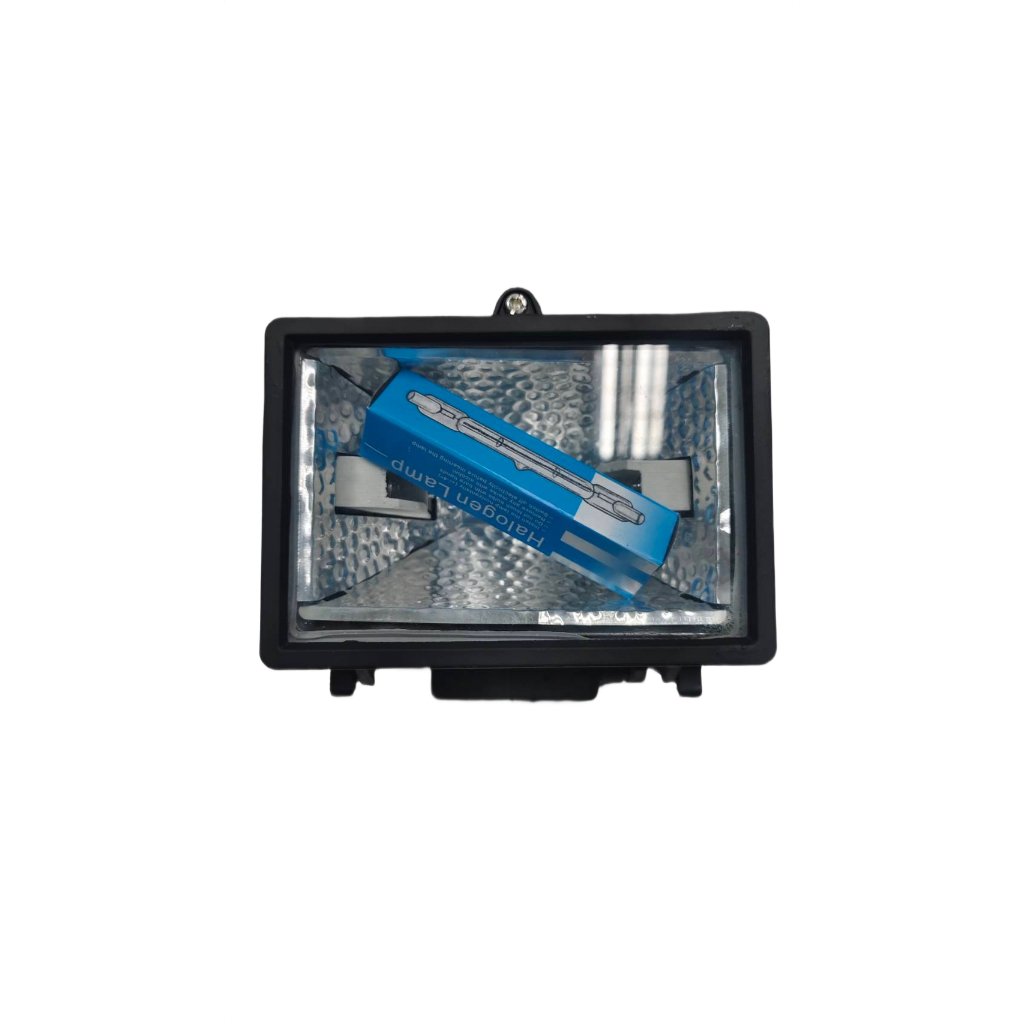 สปอร์ตไลท์ฮาโลเจน 150W 220V โคมไฟส่องสว่างกลางแจ้ง โคมเหล็ก แสงแรง ใช้ไฟบ้าน - Image 3